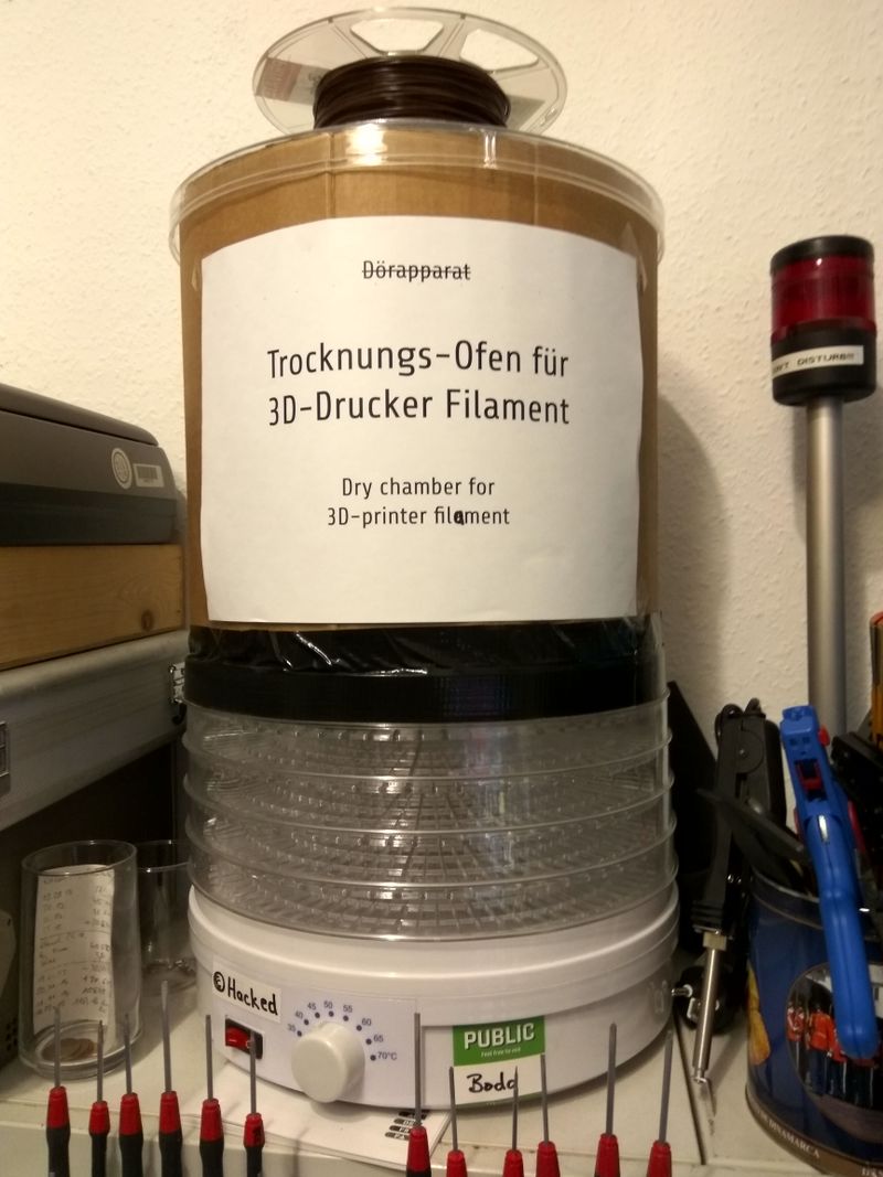 Filament Trockner